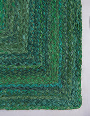 cotton green rug 5x7 feet, Braided cotton carpet rug, handwoven cotton rug
