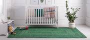 cotton green rug 5x7 feet, Braided cotton carpet rug, handwoven cotton rug