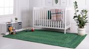 cotton green rug 5x7 feet, Braided cotton carpet rug, handwoven cotton rug
