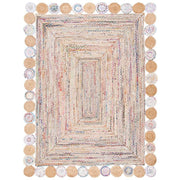 White Cotton Rug Runner, Tufted Cotton Rug, Extra Large Jute Rug for Bedroom