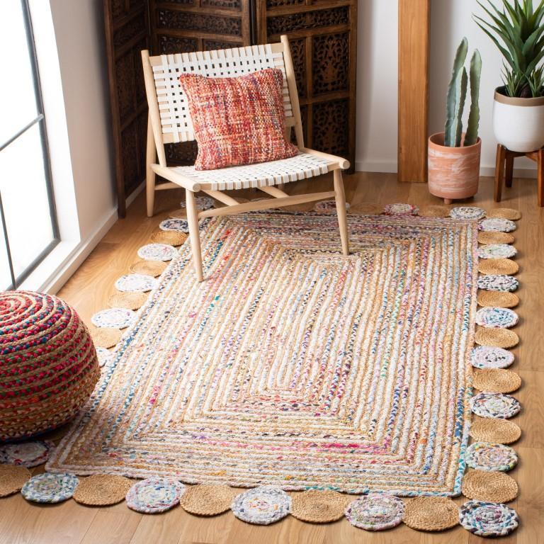 White Cotton Rug Runner, Tufted Cotton Rug, Extra Large Jute Rug for Bedroom