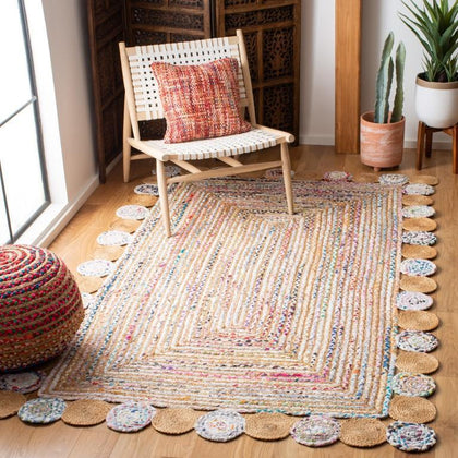 White Cotton Rug Runner, Tufted Cotton Rug, Extra Large Jute Rug for Bedroom