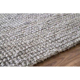 3 X 5 feet braided gray living room rug