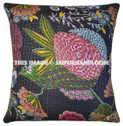 5pc 16x16" handmade kantha pillow ,kantha decorative throw pillow, kantha cushions, pillow cushions, Indian pillow cotton Indian sari pillow-Jaipur Handloom