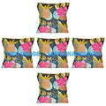 5pc Black kantha Pillow, kantha cushion Decorative throw Pillow wholesale-Jaipur Handloom