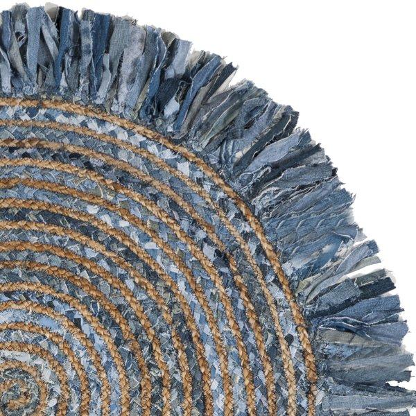 braided jute area rug for living room floor | Jaipur Handloom