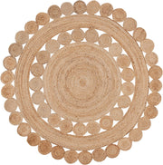 Jute Round Rugs Area Rug for Living Room, Round Jute Rugs Carpet - Jaipur Handloom