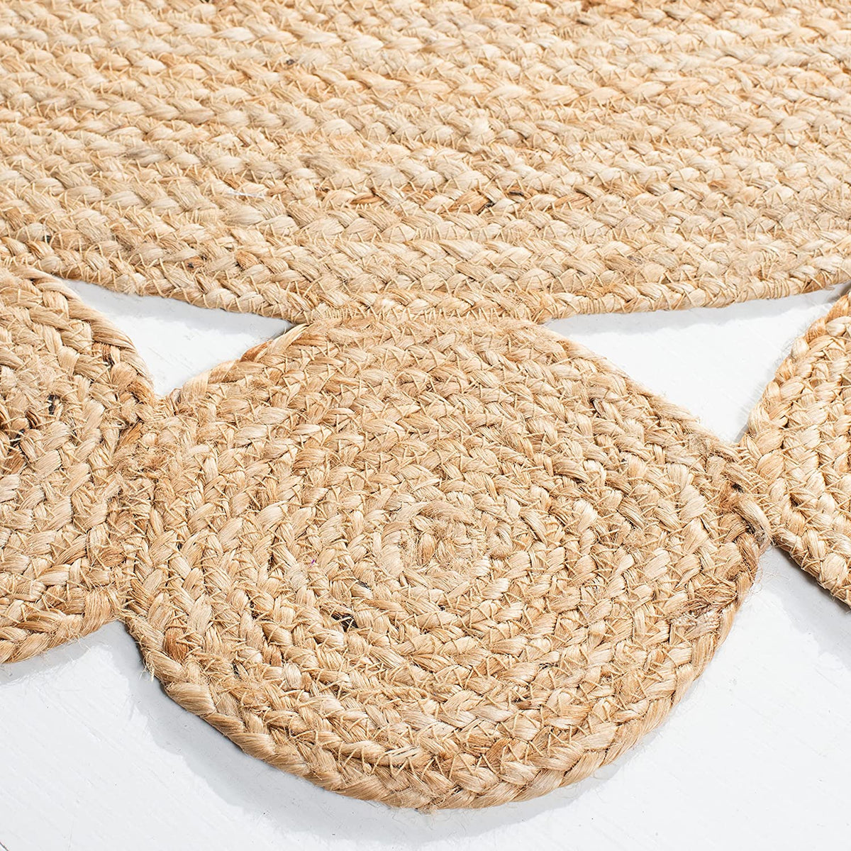 Jute Round Rugs Area Rug for Living Room, Round Jute Rugs Carpet - Jaipur Handloom