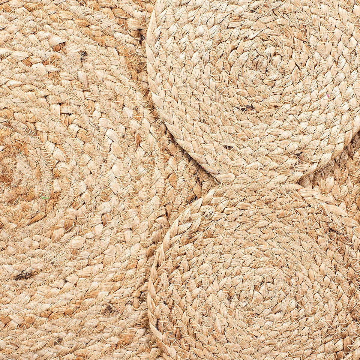 Jute Round Rugs Area Rug for Living Room, Round Jute Rugs Carpet - Jaipur Handloom
