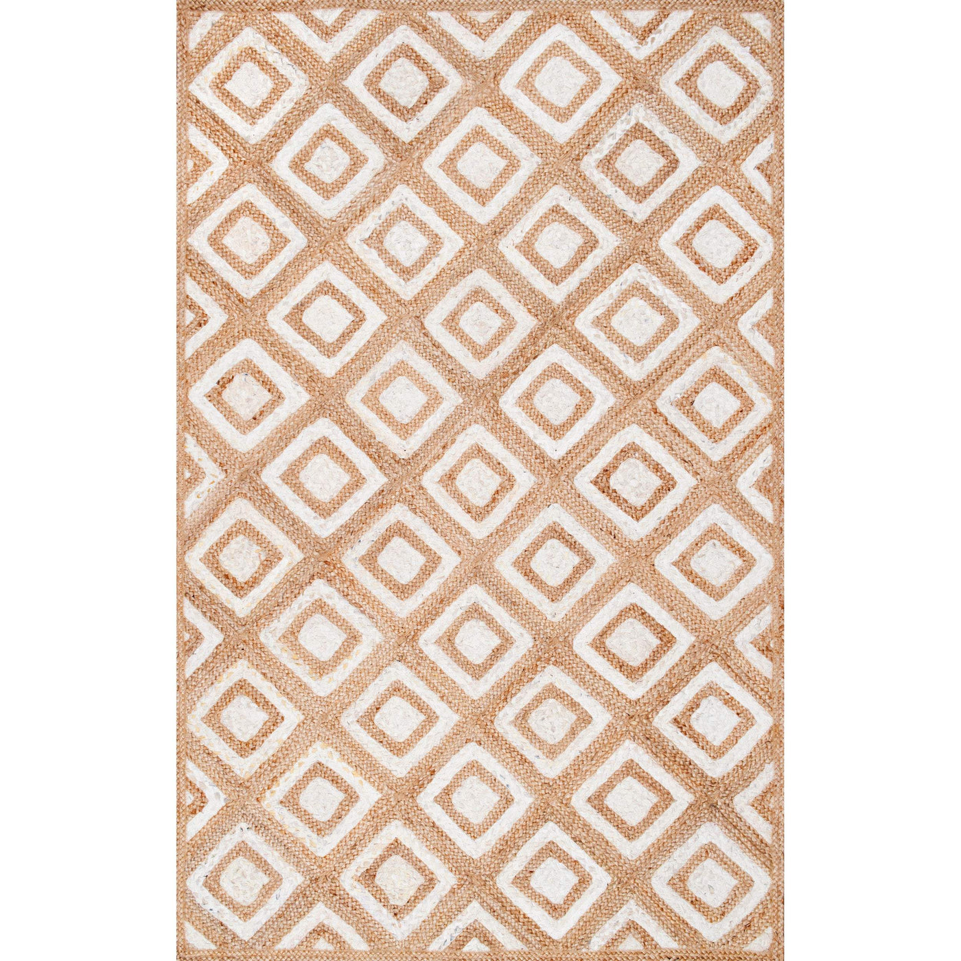 6X 8 Feet Jute Area Rug for Living Room/Dining Room, Natural Jute Rug Runner