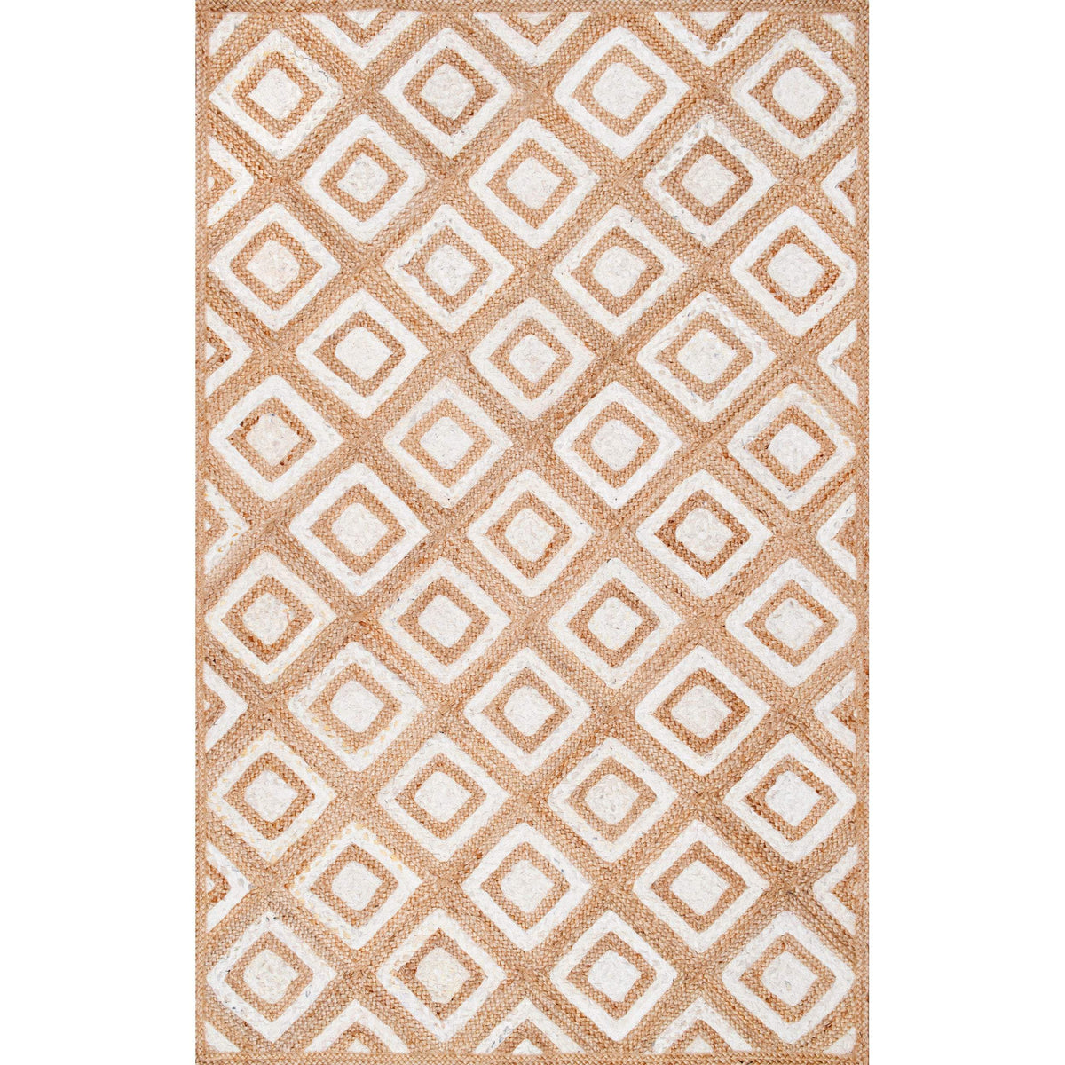 6X 8 Feet Jute Area Rug for Living Room/Dining Room, Natural Jute Rug Runner