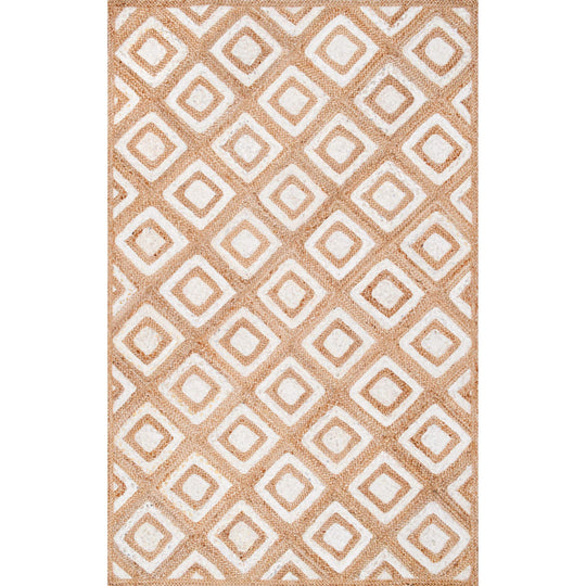 6X 8 Feet Jute Area Rug for Living Room/Dining Room, Natural Jute Rug Runner