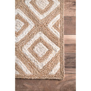 6X 8 Feet Jute Area Rug for Living Room/Dining Room, Natural Jute Rug Runner