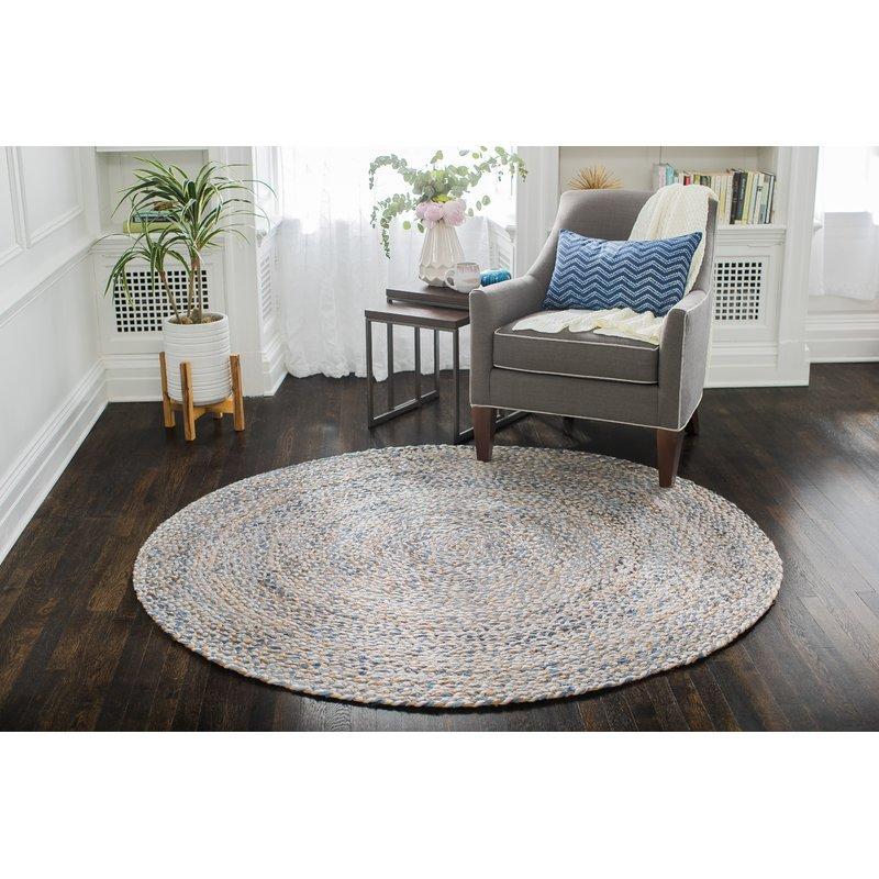 Braided Denim Round Rugs for Bedroom | Jaipur Handloom