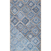 Denim Jute Rug Runner, Braided Denim Rug for Living Room, Hand Tufted Rug Jute