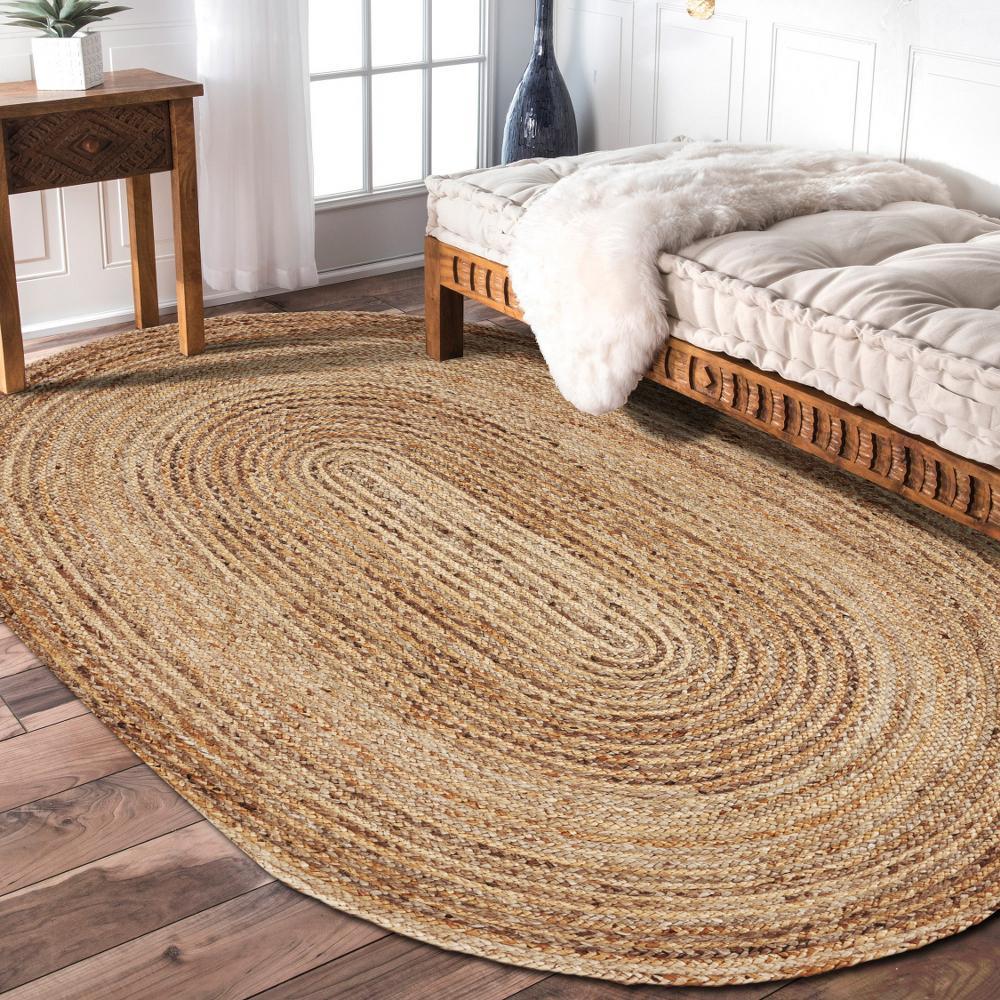 8 X 10 Reversible Oval Area Rug