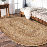 8 X 10 Reversible Oval Area Rug