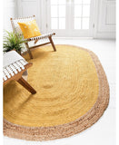 8 X 10 Reversible Oval Area Rug for Living Room