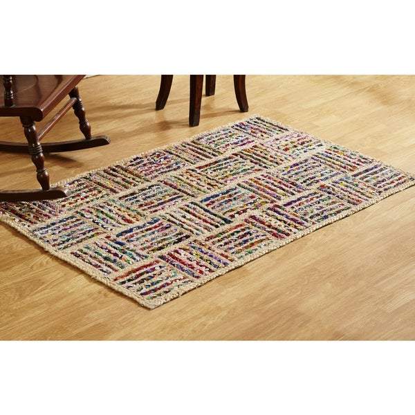 Jute Area Rug 8'X10', Extra Large Jute Rug Living Room, Farmhouse Decor Rug