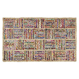4' X 6' braided jute area rug for indoor and outdoor