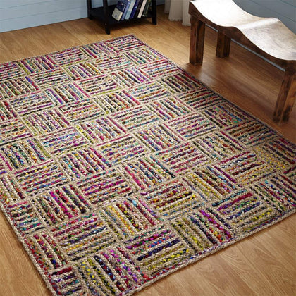 Jute Area Rug 8'X10', Extra Large Jute Rug Living Room, Farmhouse Decor Rug