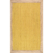 yellow jute carpet rug 8X10 feet, natural jute rug, seagrass jute runner rug