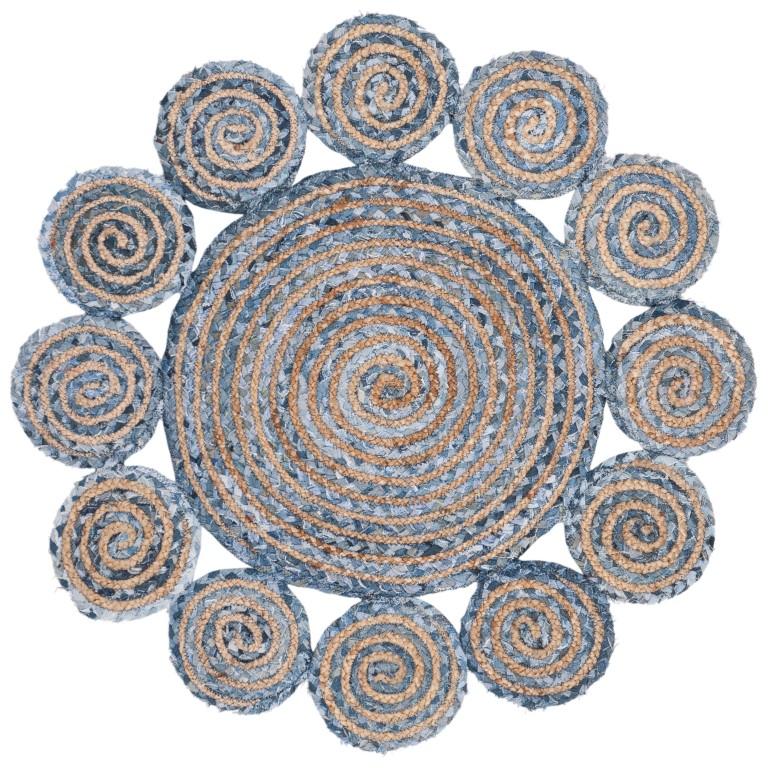 4 X 4 Braided Indoor Outdoor Round Rugs