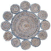 4 X 4 Braided Indoor Outdoor Round Rugs