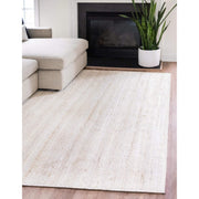 White Jute Rug, White Carpet Rug, Natural Fiber Rug, White Rug for Living Room