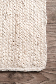White Jute Rug, White Carpet Rug, Natural Fiber Rug, White Rug for Living Room