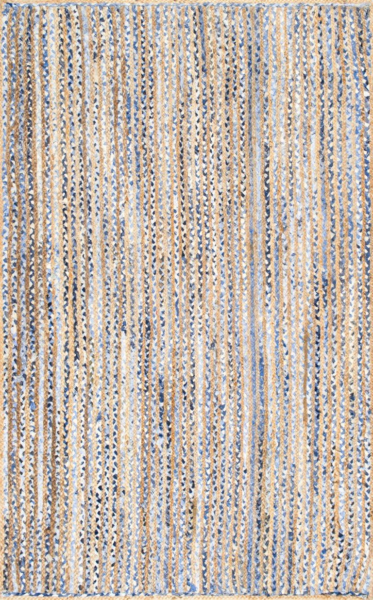 8X10 rug for living room, denim jute rug for dining room, braided rug carpet