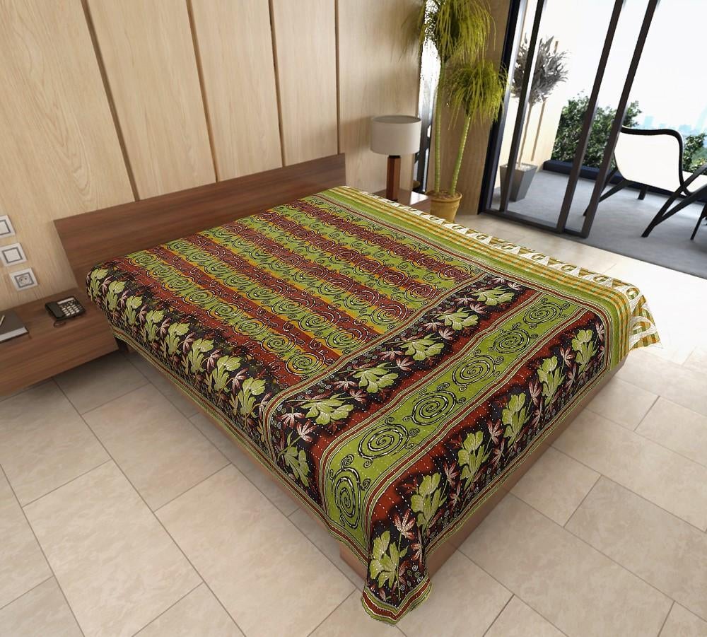 Abelie Sari Kantha Throw-Jaipur Handloom