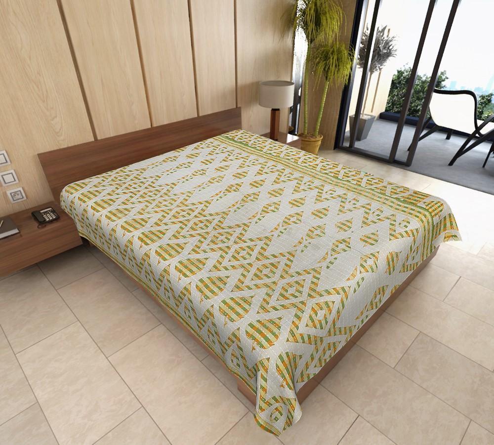 Abelie Sari Kantha Throw-Jaipur Handloom