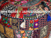 Adelaide Pouf ottomans - 22X12 inches-Jaipur Handloom