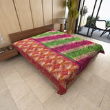 Agnella Sari kantha Blanket-Jaipur Handloom