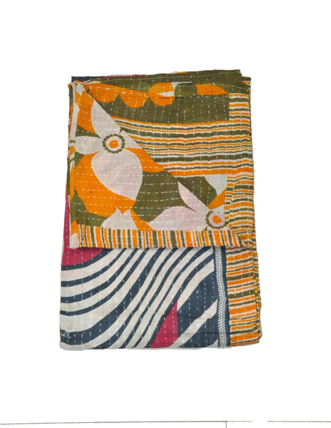 Agnese Vintage kantha Blanket-Jaipur Handloom