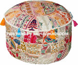 Albany Pouf ottomans - 22X12 inches-Jaipur Handloom