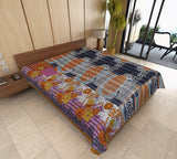 Albertaa Hand-Stitched Kantha Throw-Jaipur Handloom