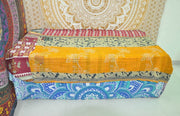 Albertina Kantha Throw-Jaipur Handloom