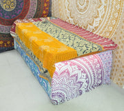 Albertina Kantha Throw-Jaipur Handloom