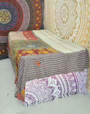 Albina Sari Kantha Throw-Jaipur Handloom
