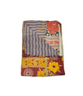 Albina Sari Kantha Throw-Jaipur Handloom