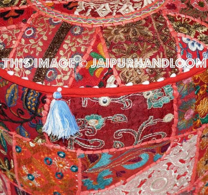 Albury Pouffe - 18X13 inches-Jaipur Handloom