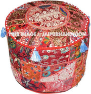 Albury Pouffe - 18X13 inches-Jaipur Handloom
