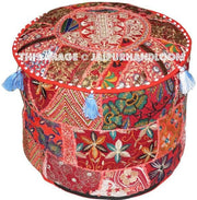 Albury Pouffe - 18X13 inches-Jaipur Handloom