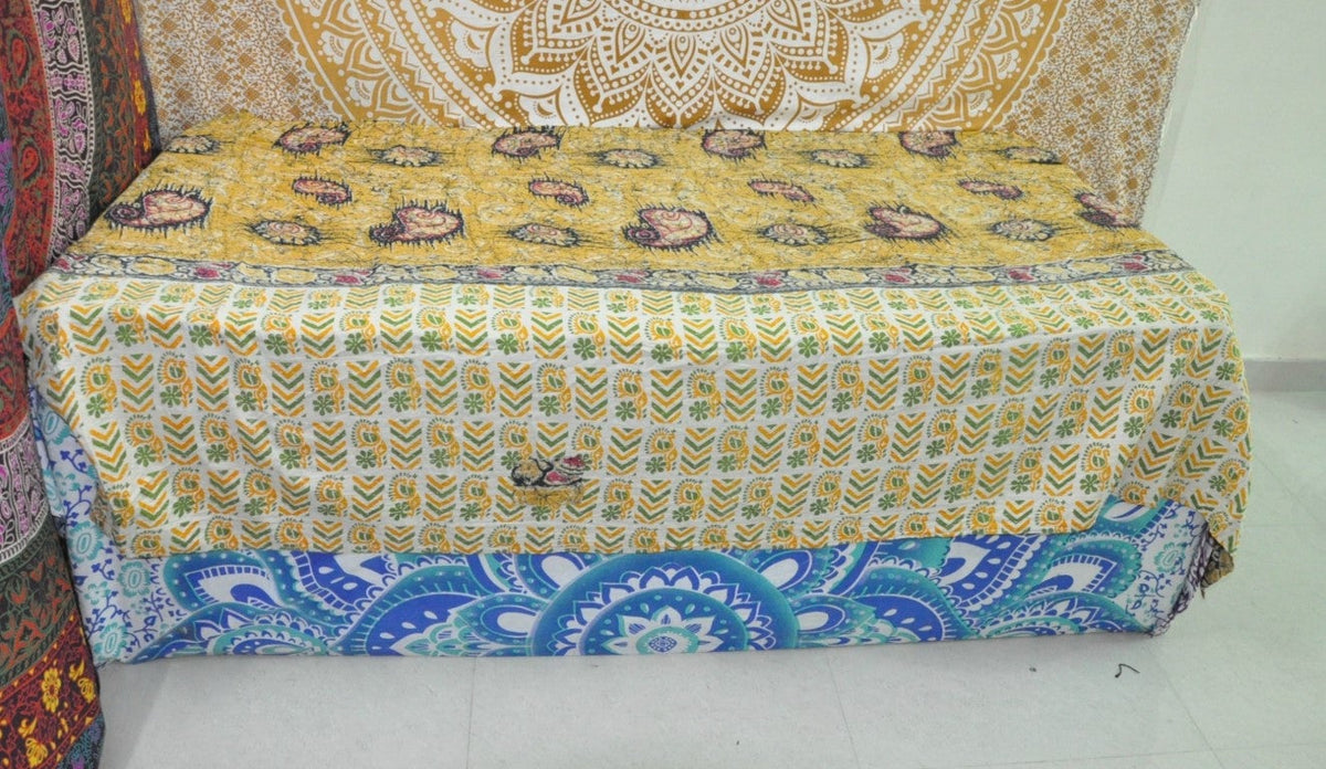 Alcee Vintage kantha Throw-Jaipur Handloom