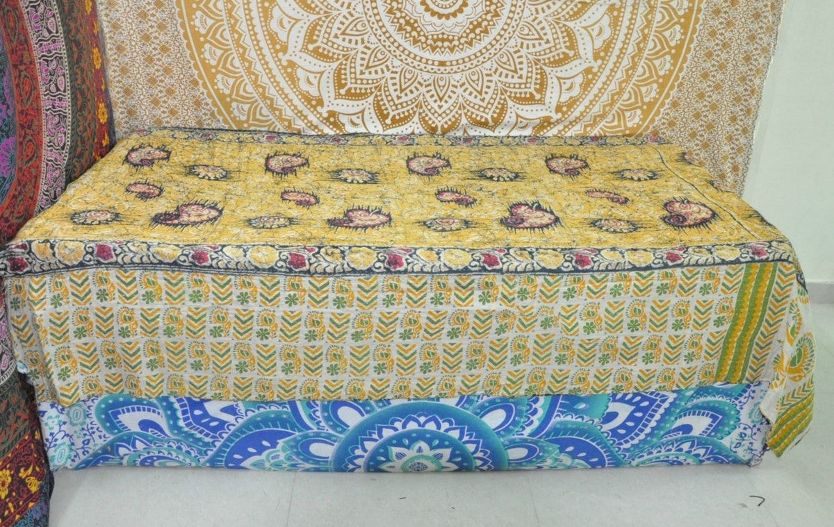 Alcee Vintage kantha Throw-Jaipur Handloom