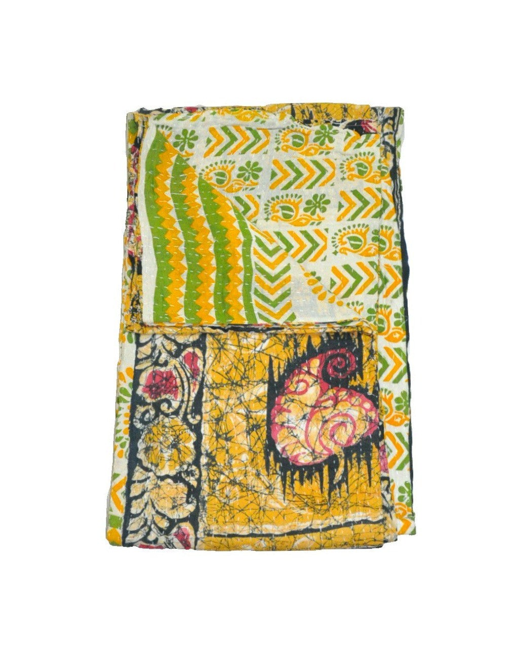 Alcee Vintage kantha Throw-Jaipur Handloom