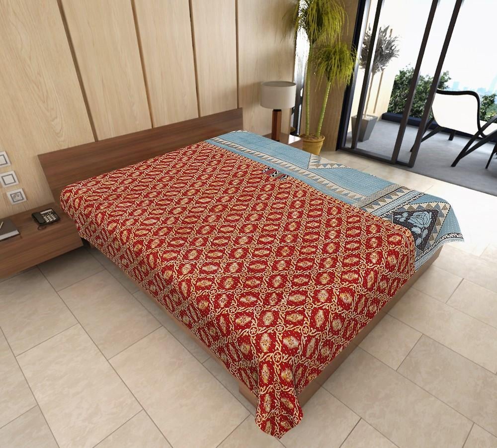 Alda Vintage kantha Blanket-Jaipur Handloom