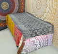 Alessia Hand-Stitched Kantha Throw-Jaipur Handloom